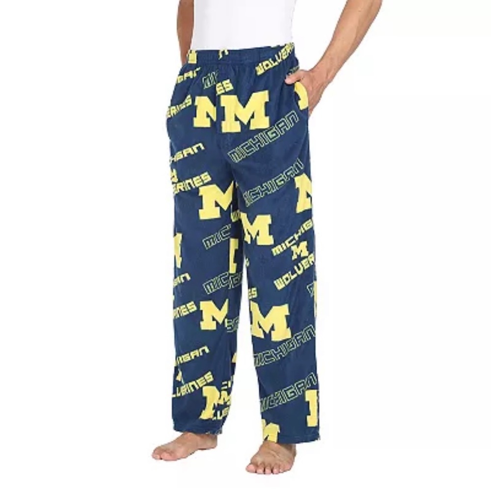 New Concepts Sport Keystone Men’s Michigan Wolverines fleece lounge pant U of M